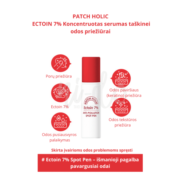 Rutulinis kremas taškiniam naudojimui PATCH HOLIC ECTOIN 7% - Image 2