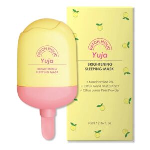 Šviesinanti naktinė kaukė PATCH HOLIC YUJA 70 ml