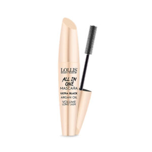 LOLLIS All in One Ultra Black Blakstienų tušas su argano aliejumi