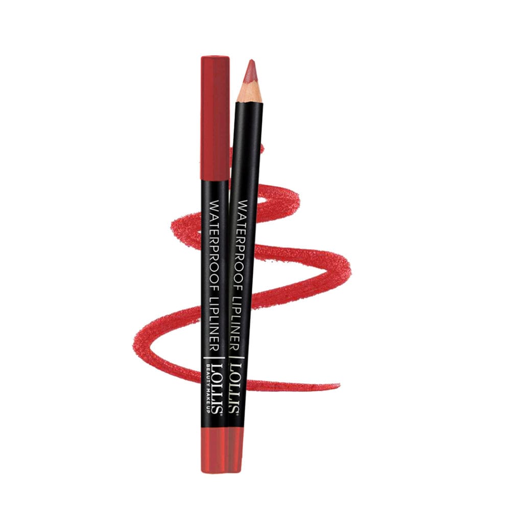 LOLLIS Vandeniui atsparus lūpų kontūro pieštukas - 207 Dramatic Red
