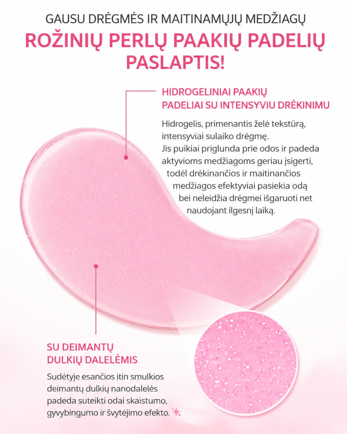 MediFlower The Collagen Anti-Wrinkle Eye Patch paakių padeliai su kolagenu