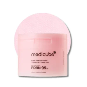 medicube - PDRN Pink Collagen Toning Gel Toner Pad - toniko padeliai 120 ml / 70 vnt