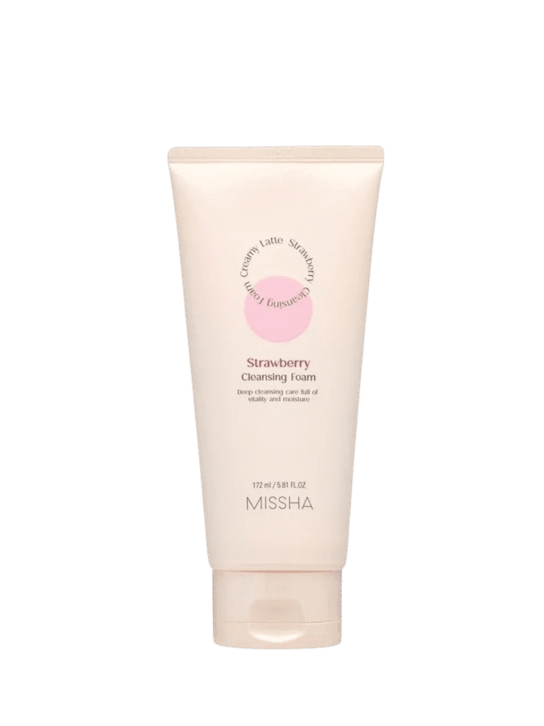 Missha Creamy Latte Strawberry Cleansing Foam