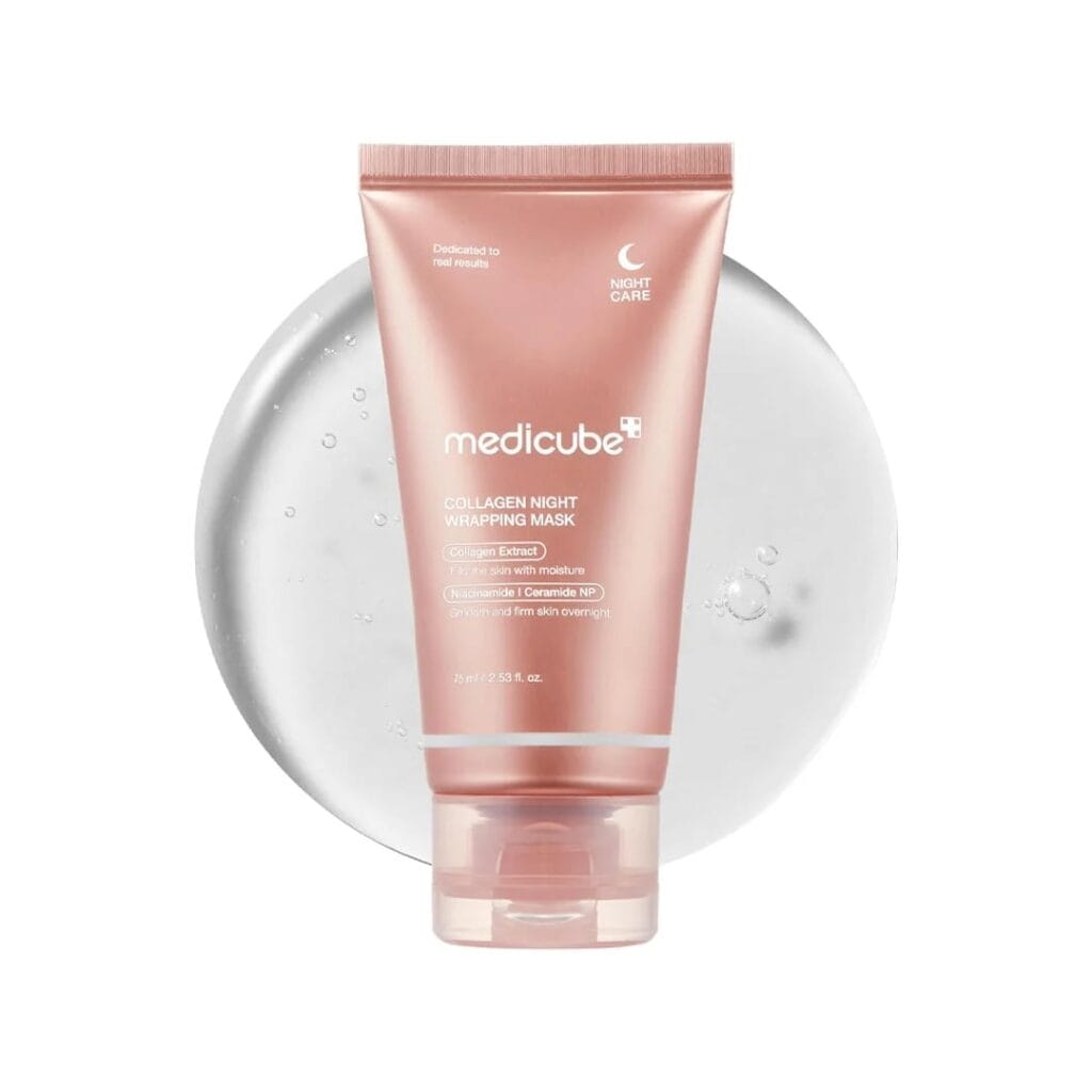 MEDICUBE Collagen Night Wrapping Mask naktinė veido kaukė su kolagenu 75 ml