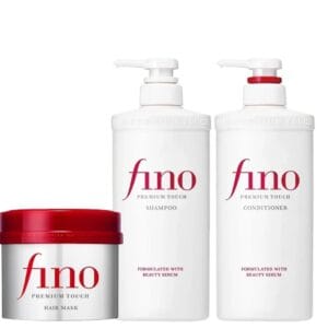Shiseido Fino rinkinys šampūnas kondicionierius kaukė