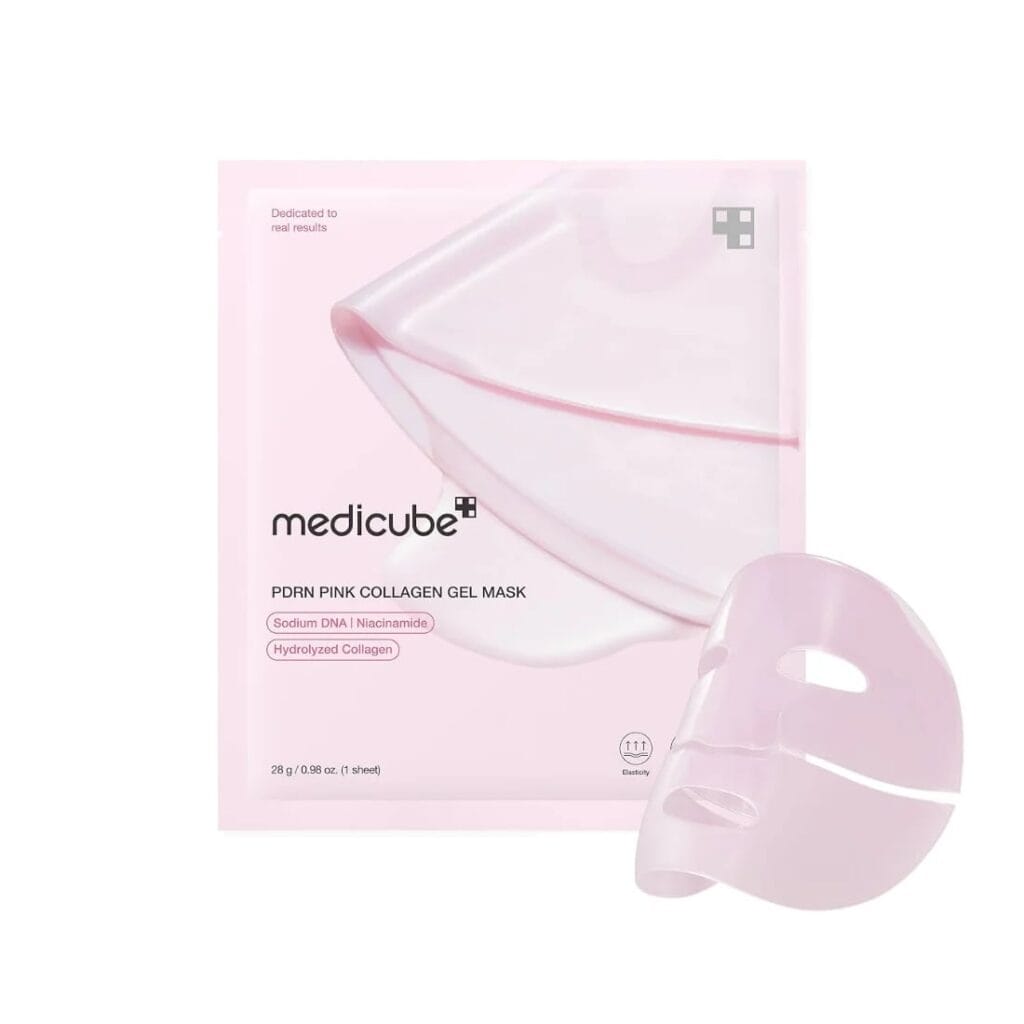 MEDICUBE PDRN Pink Collagen Gel Mask hidrogelinė veido kaukė 28 g