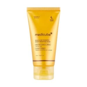 MEDICUBE Kojic Acid Turmeric Night Wrapping Mask naktinė veido kaukė, 75 ml