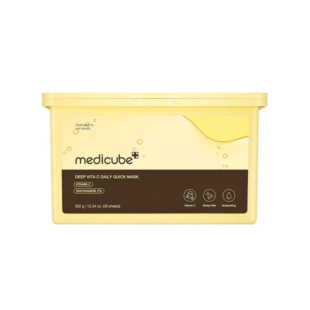 MEDICUBE Deep Vita C Daily Quick Mask 30 vnt. skaistinančios veido kaukės