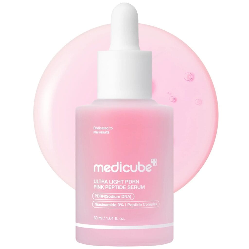 MEDICUBE Ultra Light PDRN Pink Peptide Serum 30 ml lengvas PDRN veido serumas