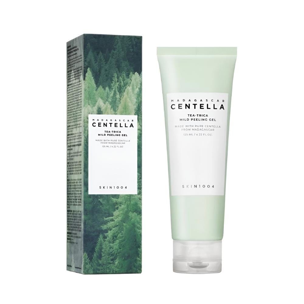 skin1004 madagascar centella tea-trica mild peeling gel veido šveičiamasis gelis 125 ml