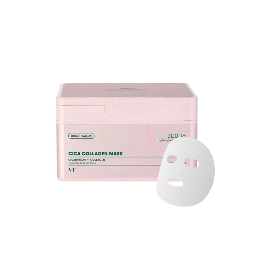 VT Cosmetics CICA Collagen Mask lakštinės veido kaukės 30 vnt.
