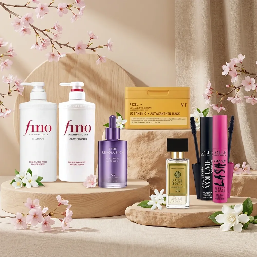 NI-DO kosmetika ir kvepalai: Shiseido Fino šampūnas ir kondicionierius, MISSHA naktinė ampulė, VT veido kaukės ir LOLLIS blakstienų tušai